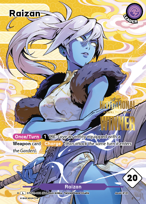 1st Place Winner Card