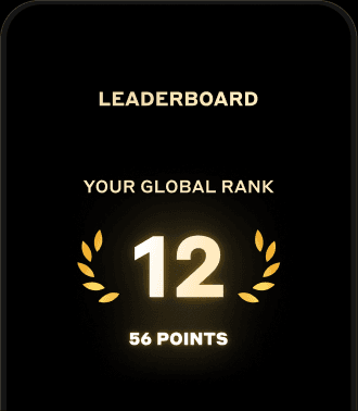 Azuki TCG app leaderboard showing a global rank of 12